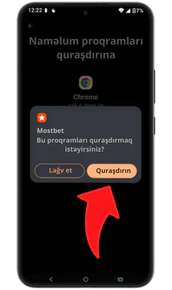 Qurraşdırın Mostbet